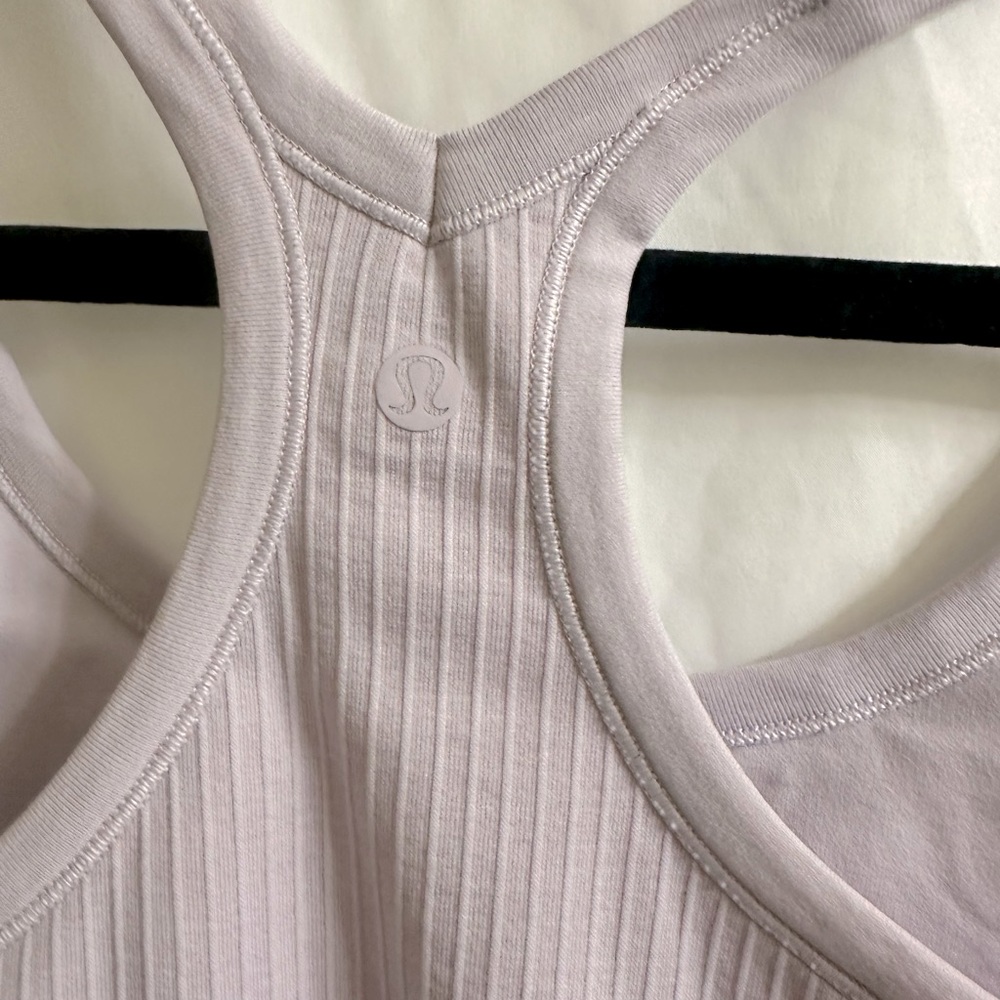 Lululemon Ribbed Ebb to street Tank Top in Light Purple size 10 - Picture 5 of 5